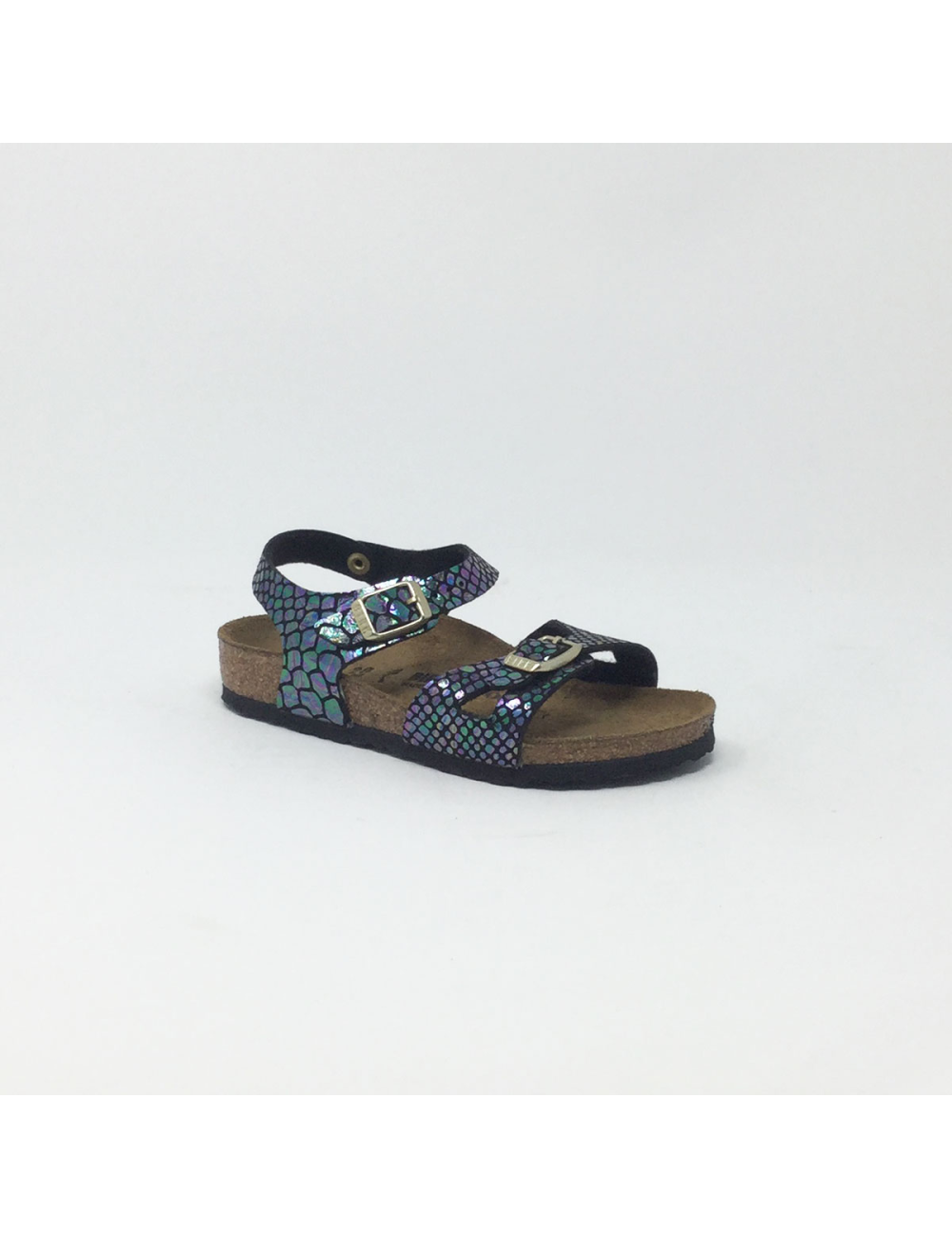BIRK RIO SHINY SNAKE/NOIR