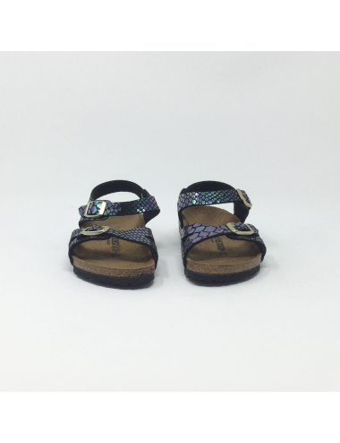 BIRK RIO SHINY SNAKE/NOIR