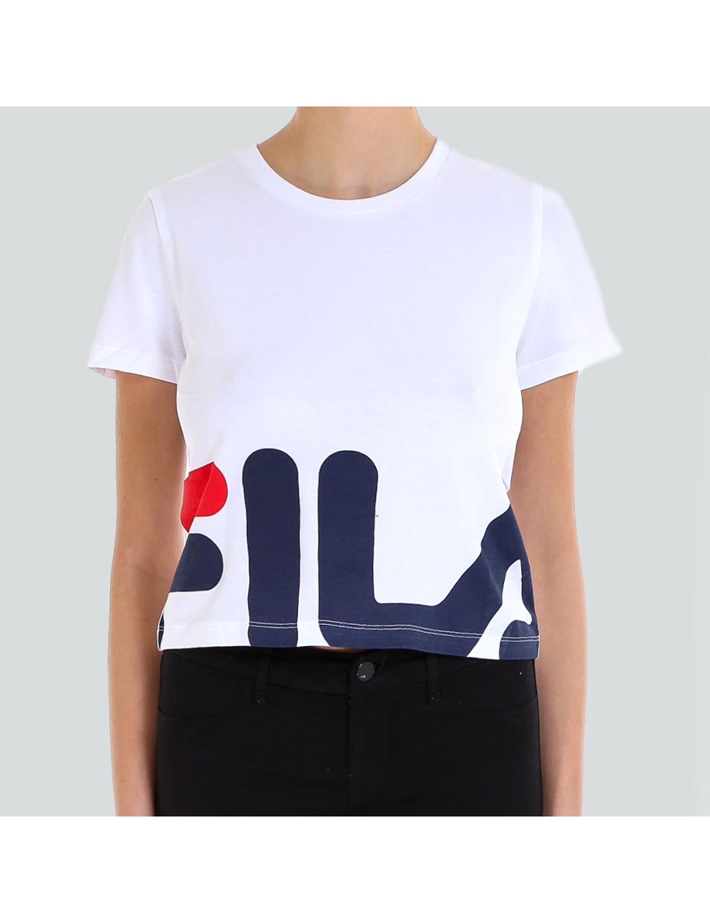 FILA WOMEN EARLY CROPPED TEE BLANC