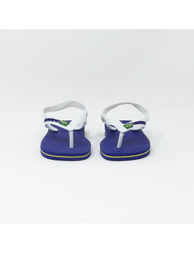 HAVAIANAS BABY BRASIL LOGO II BLEU