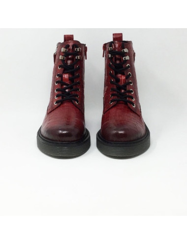 BUGATTI NERIA BOOTS ROUGE REPTILE