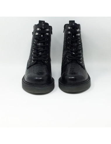 BUGATTI NERIA BOOTS NOIR REPTILE