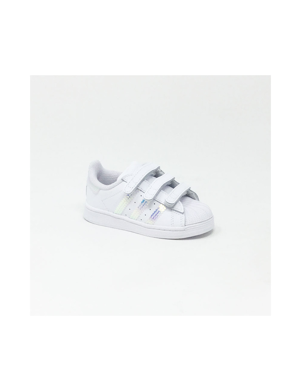 ADIDAS SUPERSTAR VELCRO BLANC/ARGENT