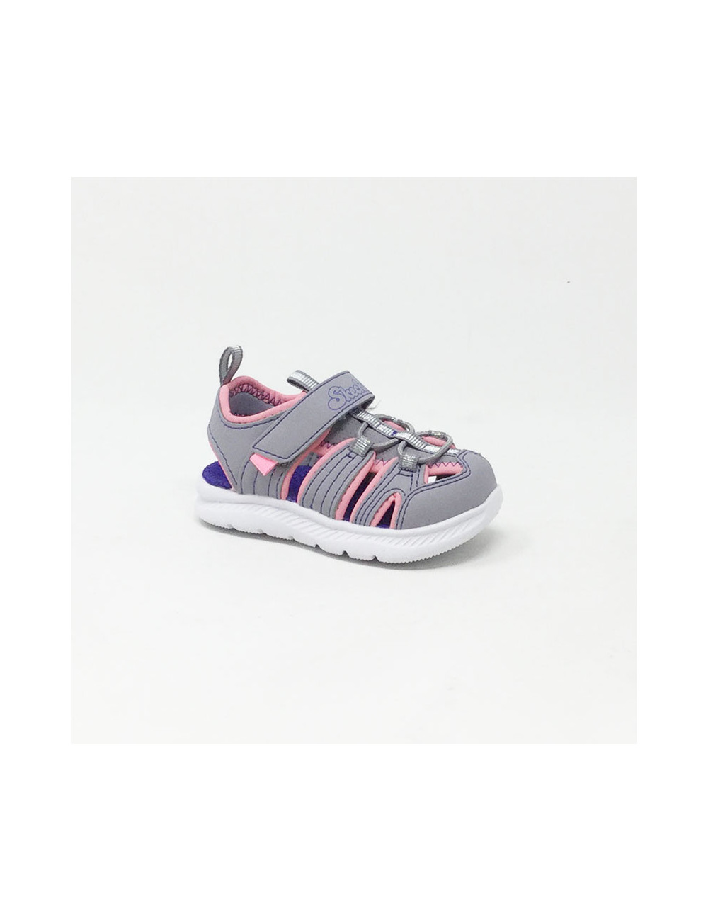 SKECHERS SANDAL C-FLEX GRIS/ROSE