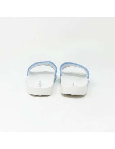 PEPE JEANS CLAQUETTE SLIDER CORNY ARGENT