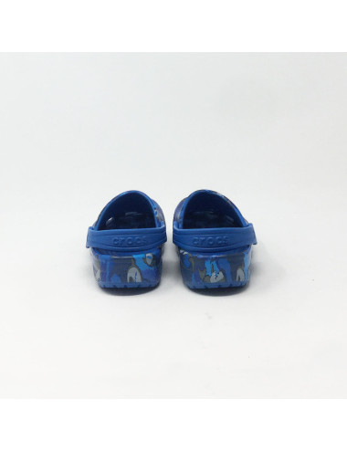 CROCS CLASSIC SHARK BLEU