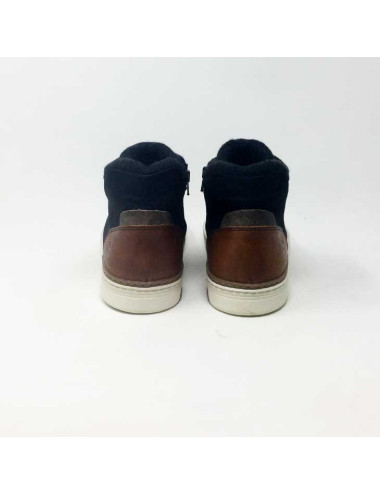 BULL BOXER BOTTINES  HOMME NOIR/MARRON