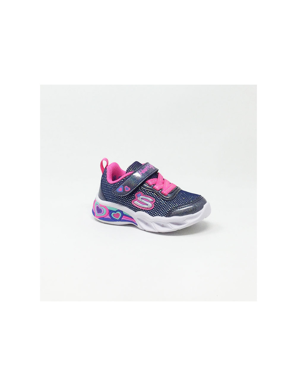 SKECHERS SWEETHEART LIGHTS MARINE/ROSE