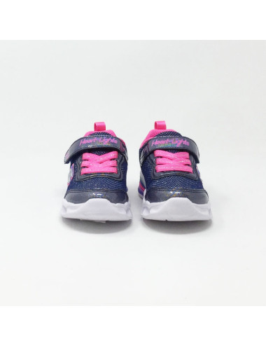 SKECHERS SWEETHEART LIGHTS MARINE/ROSE