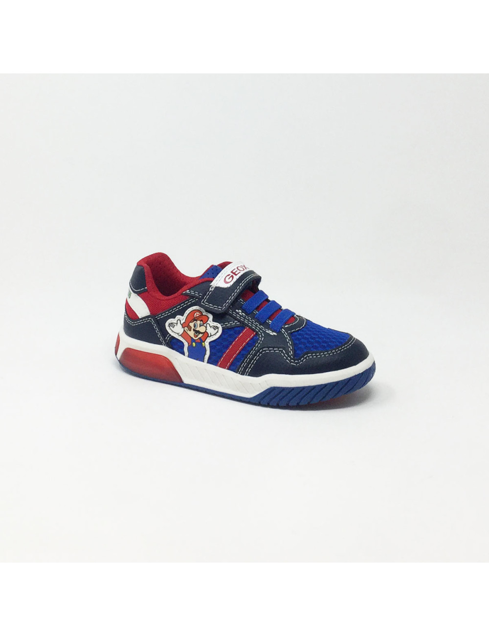 GEOX J BASKET INEK BOY MARINE/ROUGE