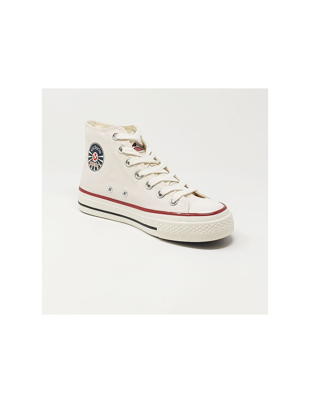 VICTORIA BASKET TOILE MONTANTE BLANC