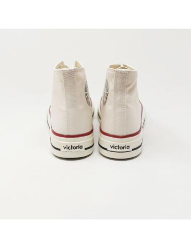 VICTORIA BASKET TOILE MONTANTE BLANC