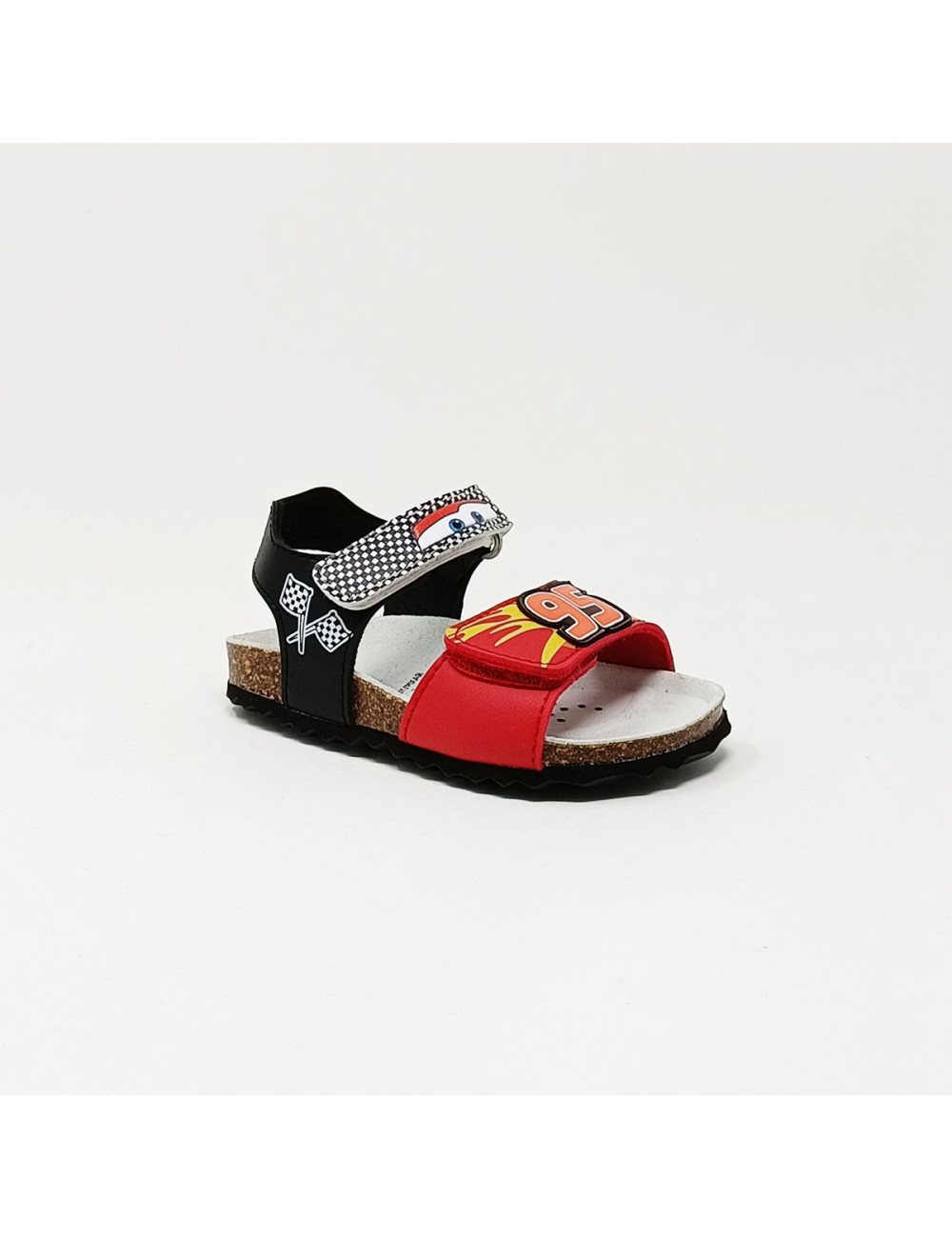 GEOX SANDAL CHALKI BOY ROUGE/NOIR