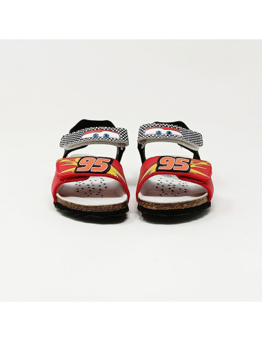 GEOX SANDAL CHALKI BOY ROUGE/NOIR