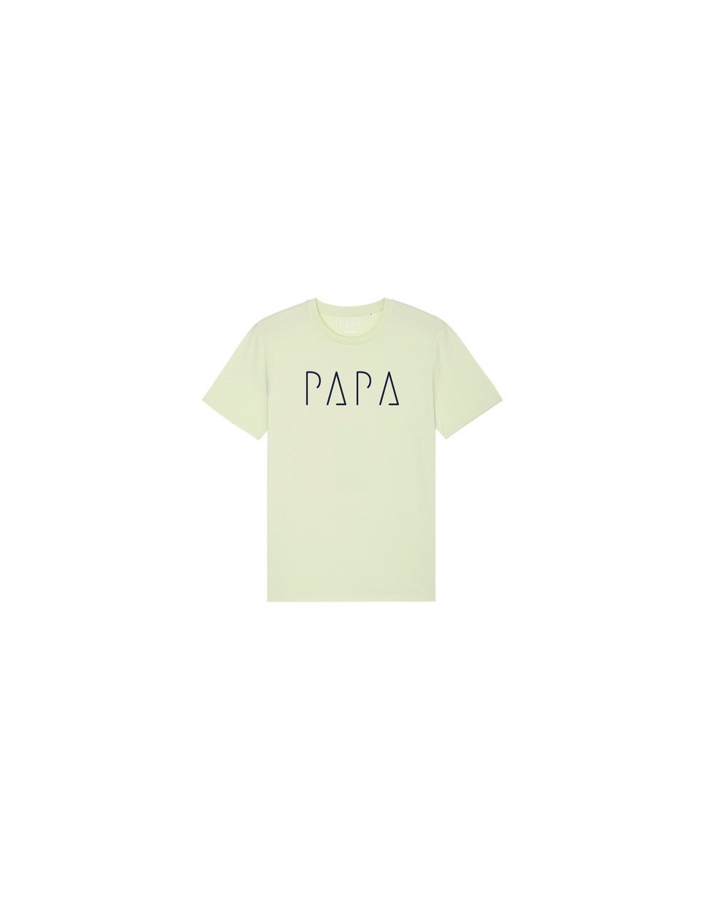PAPA T-SHIRT JEAN MC VERT CLAIR