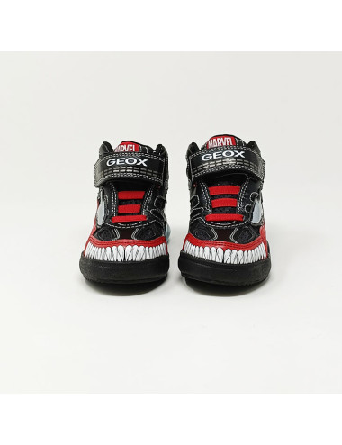 GEOX JUNIOR GRAY BOY NOIR/ROUGE