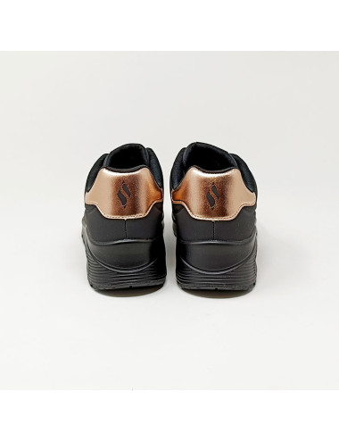 SKECHERS UNO NOIR/GOLD