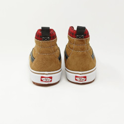 VANS SH8-HI MTE-1 PLAID MARRON/NOIR