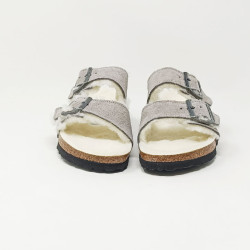 BIRKENSTOCK ARIZONA SHEARLING SUEDE GRIS