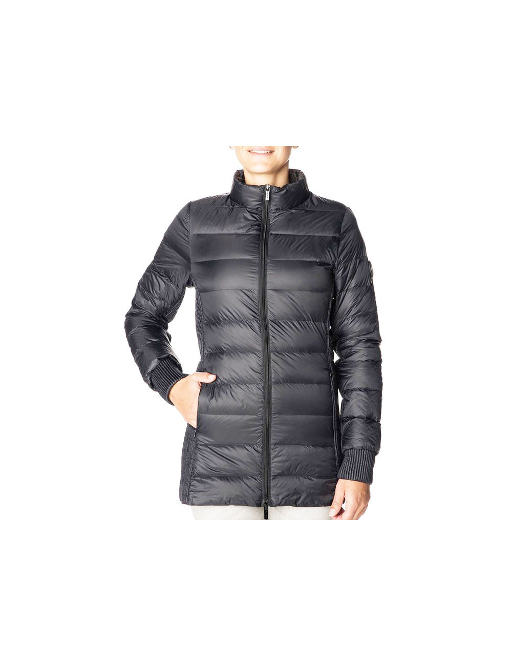 PULL IN DOUDOUNE FEMME LONG CHOUETTE