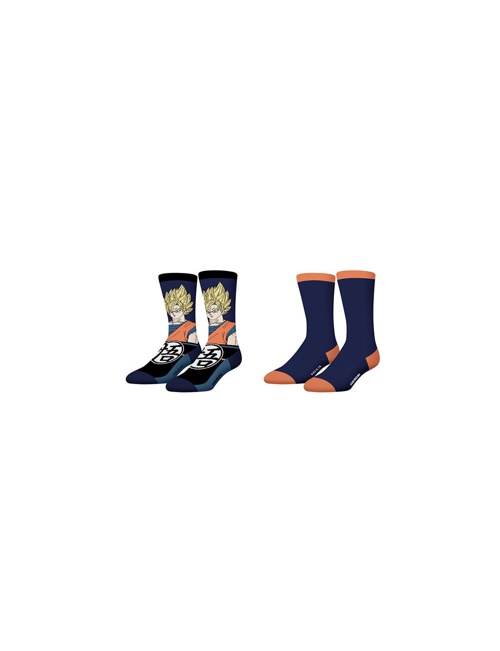 FREEGUN LOT DE 2 CHAUSSETTES HOMME DBZ