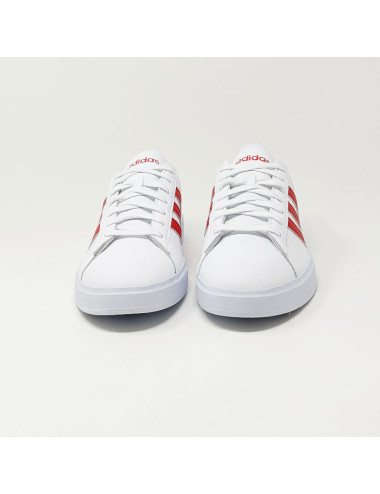 ADIDAS BASKET GRAND COURT BLANC ROUGE