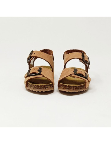 PLAKTON SANDALE KIDS PIXEL MARRON