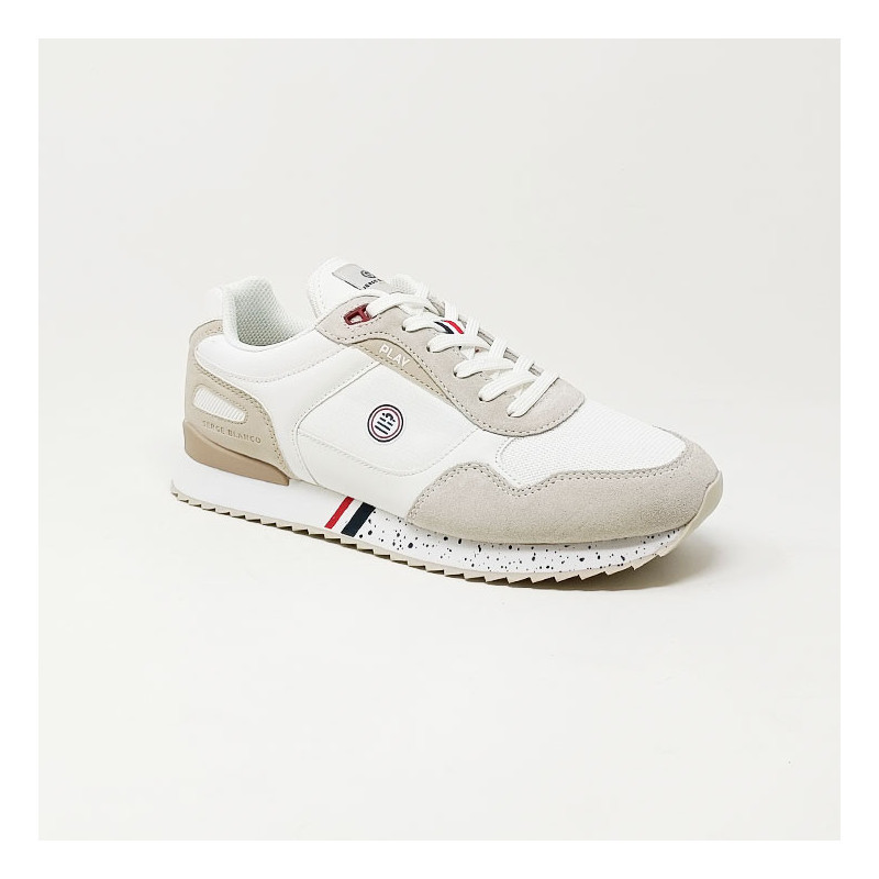 SERGE BLANCO SNEACKERS BLANC